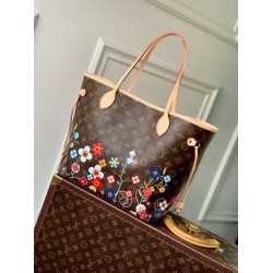 Replica perfetta Borsa Louis Vuitton LV x TM Neverfull MM Monogram Canvas M13271 Imitazione Outlet Online