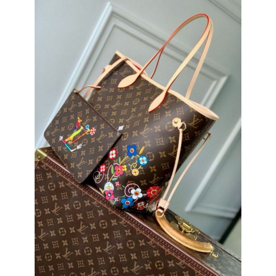 Replica perfetta Borsa Louis Vuitton LV x TM Neverfull MM Monogram Canvas M13271 Imitazione Outlet Online