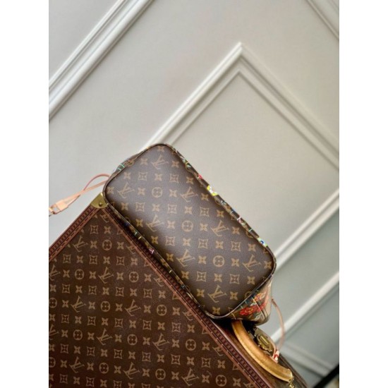 Replica perfetta Borsa Louis Vuitton LV x TM Neverfull MM Monogram Canvas M13271 Imitazione Outlet Online