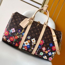 Replica perfetta Borsa Louis Vuitton LV x TM Keepall Bandouliere 45 Monogram Canvas M14182 Imitazione Outlet Online