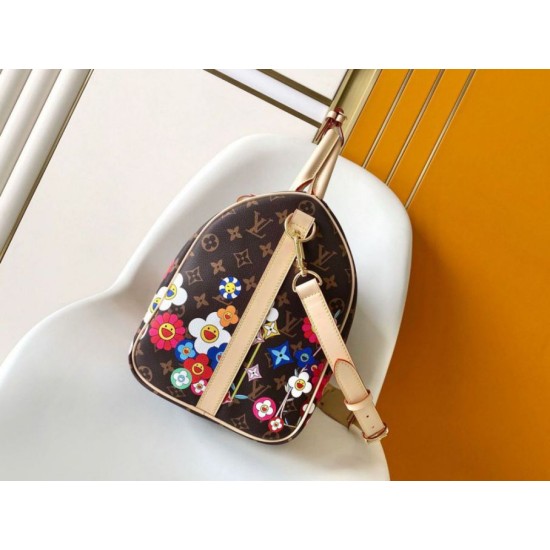 Replica perfetta Borsa Louis Vuitton LV x TM Keepall Bandouliere 45 Monogram Canvas M14182 Imitazione Outlet Online
