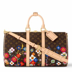 Replica perfetta Borsa Louis Vuitton LV x TM Keepall Bandouliere 45 Monogram Canvas M14182 Imitazione Outlet Online