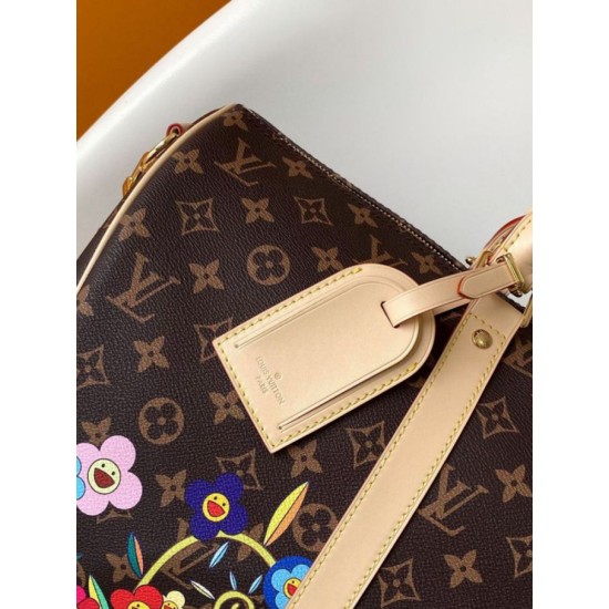 Replica perfetta Borsa Louis Vuitton LV x TM Keepall Bandouliere 45 Monogram Canvas M14182 Imitazione Outlet Online