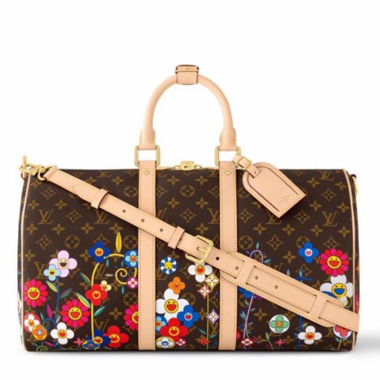 Replica perfetta Borsa Louis Vuitton LV x TM Keepall Bandouliere 45 Monogram Canvas M14182 Imitazione Outlet Online