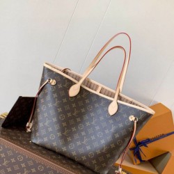 Replica perfetta Borsa Louis Vuitton Neverfull MM Monogram Canvas M46975 Imitazione Outlet Online