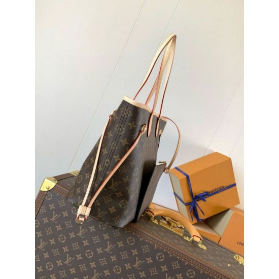 Replica perfetta Borsa Louis Vuitton Neverfull MM Monogram Canvas M46975 Imitazione Outlet Online