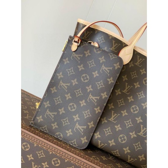 Replica perfetta Borsa Louis Vuitton Neverfull MM Monogram Canvas M46975 Imitazione Outlet Online