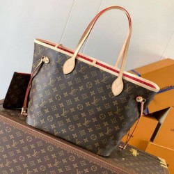 Migliore Repliche Borsa Louis Vuitton Neverfull MM Monogram Canvas M46987 Economiche Outlet Online