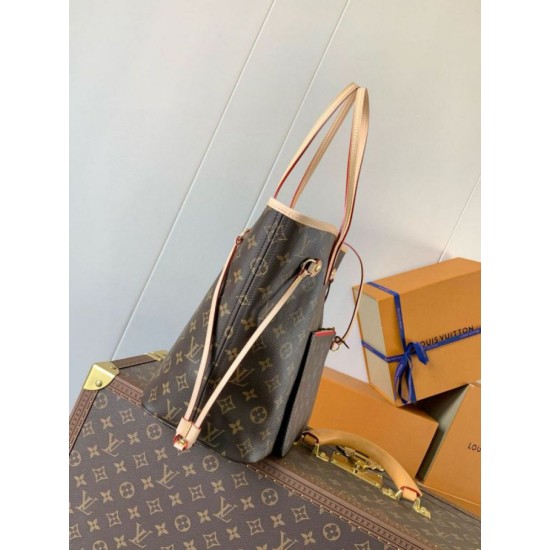 Migliore Repliche Borsa Louis Vuitton Neverfull MM Monogram Canvas M46987 Economiche Outlet Online