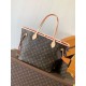 Migliore Repliche Borsa Louis Vuitton Neverfull MM Monogram Canvas M46987 Economiche Outlet Online