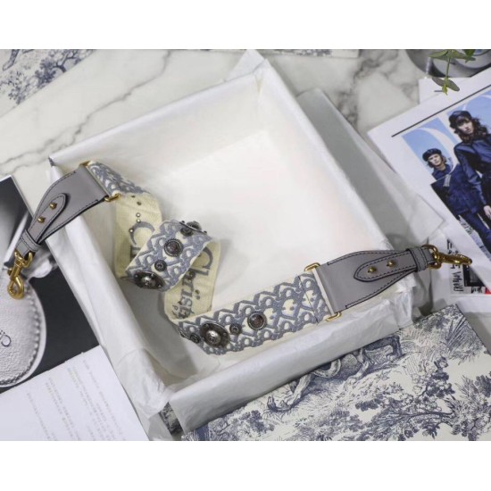 Perfette Qualità Repliche Dior Tracolla Obliquo Grigio Imitazione