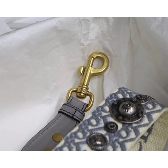 Perfette Qualità Repliche Dior Tracolla Obliquo Grigio Imitazione