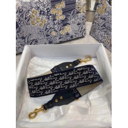 Miglior Falso Dior Tracolla Dior Velluto Ricamato Obliquo Blu Economiche Premium