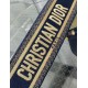 Replica perfetta Dior Tracolla con Ricamo Anello Tela Blu Imitazione Outlet Online