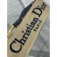 Replica perfetta Dior Tracolla con Ricamo Anello Tela Blu Imitazione Outlet Online