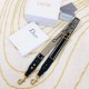 Replica perfetta Dior Tracolla Regolabile con Ricamo Obliquo Blu Imitazione Outlet Online