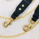 Replica perfetta Dior Tracolla Regolabile con Ricamo Obliquo Blu Imitazione Outlet Online