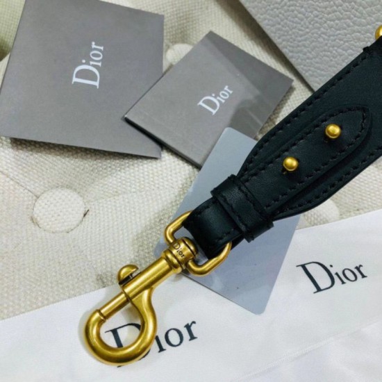 Dior Tracolla Regolabile con Ricamo Grigio Replica originale di alta qualità Migliore Repliche Dior Tracolla Regolabile con Ricamo Grigio Economiche Outlet Online