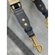 Migliore Repliche Dior Tracolla Regolabile con Ricamo Anello Blu Economiche Outlet Online