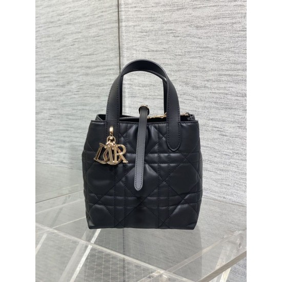 Miglior Falso Borsa tote verticale Dior piccola/media Dior Toujours nera Economiche Premium