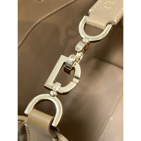 Perfette Qualità Repliche Borsa tote verticale Dior piccola/media Dior Toujours marrone Imitazione