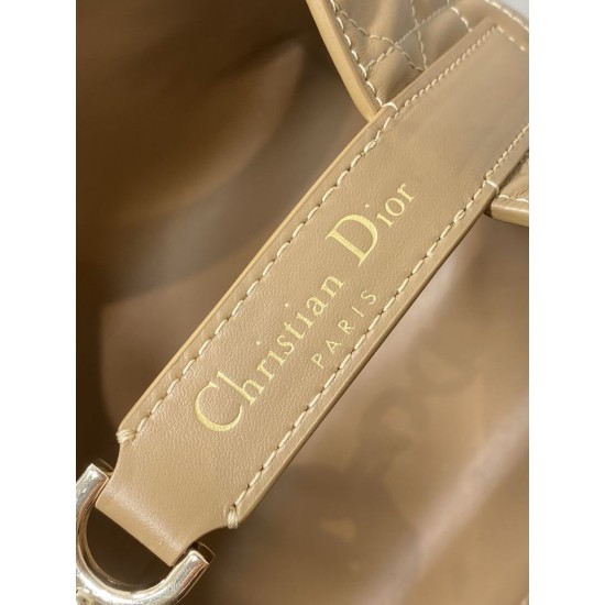 Perfette Qualità Repliche Borsa tote verticale Dior piccola/media Dior Toujours marrone Imitazione