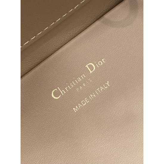 Perfette Qualità Repliche Borsa tote verticale Dior piccola/media Dior Toujours marrone Imitazione