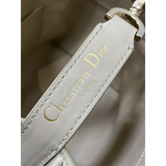 Perfette Qualità Repliche Borsa tote verticale Dior piccola/media Dior Toujours albicocca Imitazione