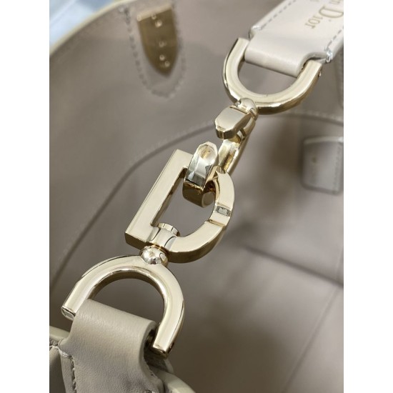 Perfette Qualità Repliche Borsa tote verticale Dior piccola/media Dior Toujours albicocca Imitazione