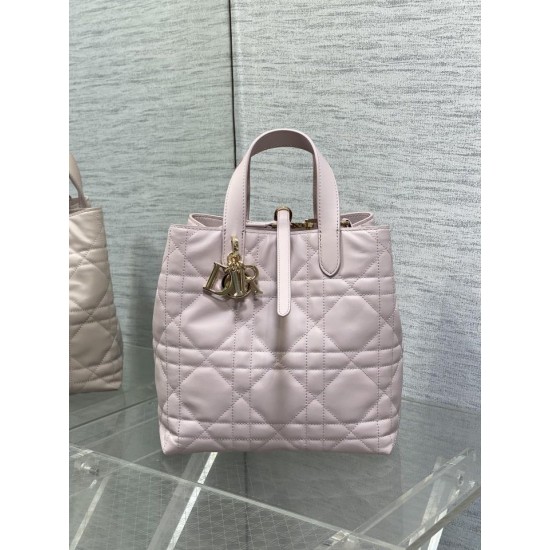 Miglior Falso Borsa tote verticale Dior piccola/media Dior Toujours rosa Economiche Premium