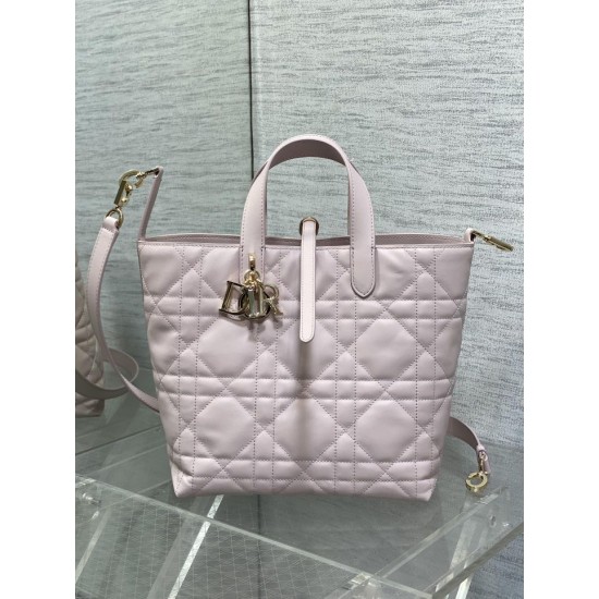 Miglior Falso Borsa tote verticale Dior piccola/media Dior Toujours rosa Economiche Premium