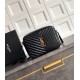 Perfette Qualità Repliche YSL saint Laurent Lou camera bag nera in vitello trapuntato Imitazione