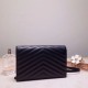 Migliore Repliche Portafoglio a catena Envelope YSL Saint Laurent WOC Tutto nero Economiche Outlet Online