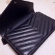 Migliore Repliche Portafoglio a catena Envelope YSL Saint Laurent WOC Tutto nero Economiche Outlet Online