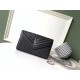Perfette Qualità Repliche Portafoglio YSL Saint Laurent WOC Monogram Chain Noir Imitazione