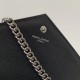 Perfette Qualità Repliche Portafoglio YSL Saint Laurent WOC Monogram Chain Noir Imitazione