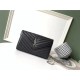 Perfette Qualità Repliche Portafoglio YSL Saint Laurent WOC Monogram Chain Noir Imitazione
