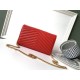 Perfette Qualità Repliche Portafoglio YSL Saint Laurent WOC Monogram Chain Rosso Imitazione