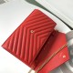 Perfette Qualità Repliche Portafoglio YSL Saint Laurent WOC Monogram Chain Rosso Imitazione