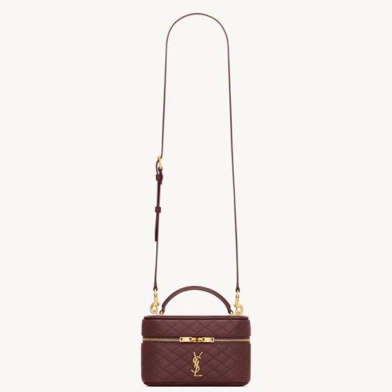 Miglior Falso Borsa mini Vanity Gaby YSL Saint Laurent Bordeaux Economiche Premium