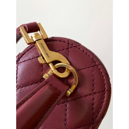 Miglior Falso Borsa mini Vanity Gaby YSL Saint Laurent Bordeaux Economiche Premium