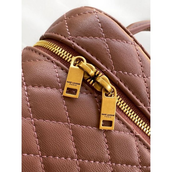 Miglior Falso Borsa mini Vanity Gaby YSL Saint Laurent in Barely Pink Economiche Premium