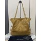 Replica perfetta Borsa shopping YSL Saint Laurent Jamie 4.3 Pochon grande foglia oro camoscio marrone Imitazione Outlet Online
