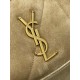 Replica perfetta Borsa shopping YSL Saint Laurent Jamie 4.3 Pochon grande foglia oro camoscio marrone Imitazione Outlet Online