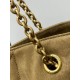 Replica perfetta Borsa shopping YSL Saint Laurent Jamie 4.3 Pochon grande foglia oro camoscio marrone Imitazione Outlet Online