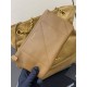 Replica perfetta Borsa shopping YSL Saint Laurent Jamie 4.3 Pochon grande foglia oro camoscio marrone Imitazione Outlet Online