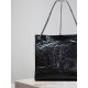 Migliore Repliche Borsa shopping grande vintage stropicciata YSL Saint Laurent Niki Nero Economiche Outlet Online