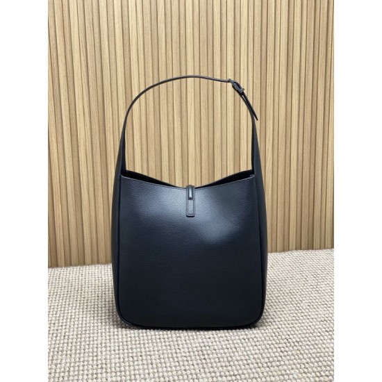 Miglior Falso Borsa grande YSL Saint Laurent le 5 à 7 Supple nera Economiche Premium