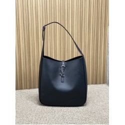Miglior Falso Borsa grande YSL Saint Laurent le 5 à 7 Supple nera Economiche Premium