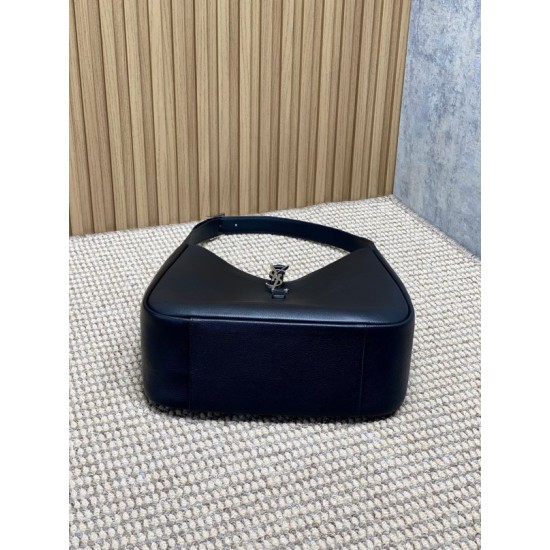 Miglior Falso Borsa grande YSL Saint Laurent le 5 à 7 Supple nera Economiche Premium